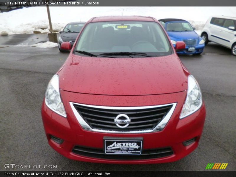 Red Brick / Charcoal 2012 Nissan Versa 1.6 SL Sedan