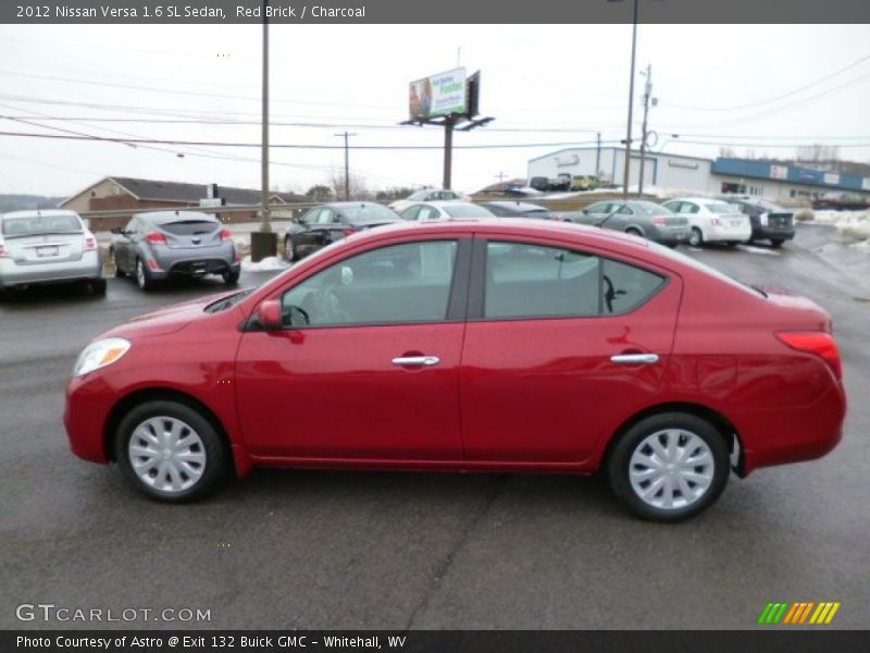 Red Brick / Charcoal 2012 Nissan Versa 1.6 SL Sedan
