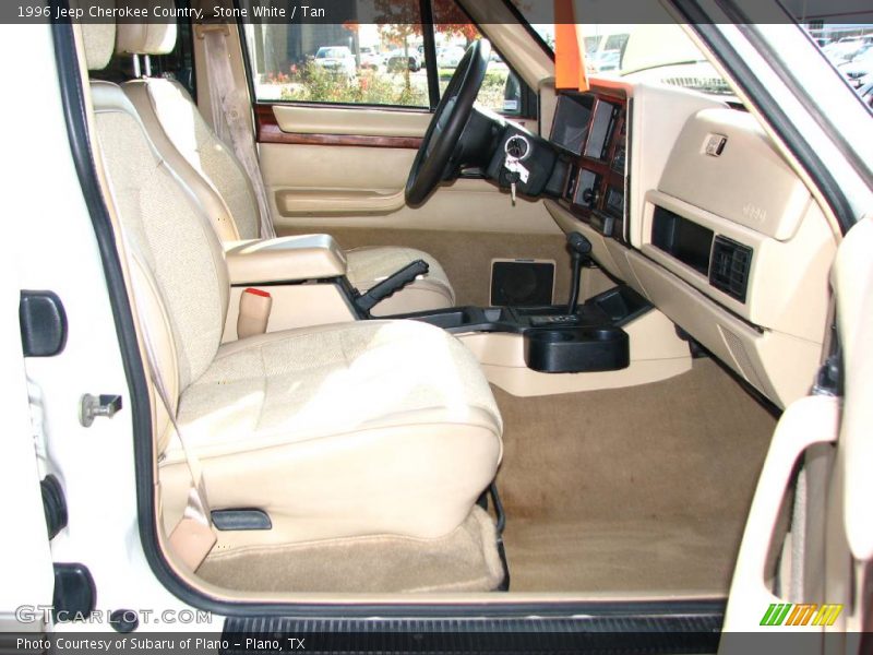 Stone White / Tan 1996 Jeep Cherokee Country