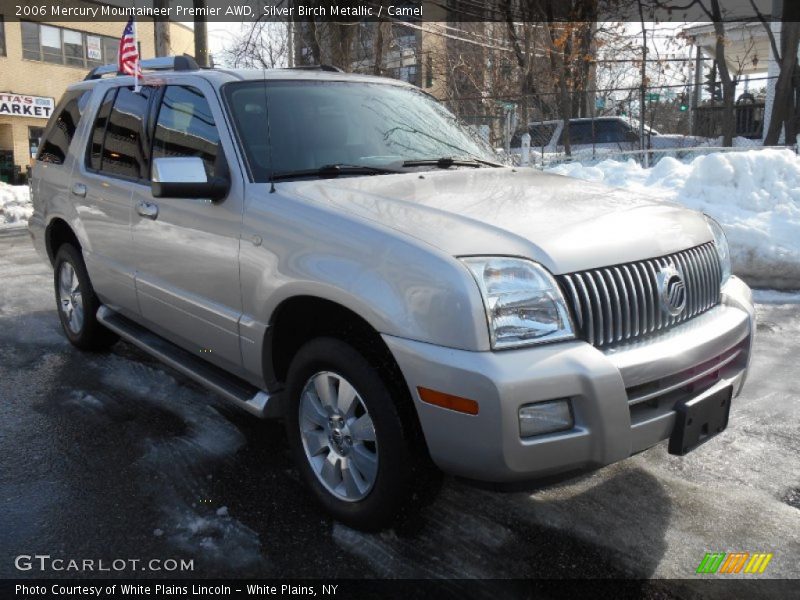 Silver Birch Metallic / Camel 2006 Mercury Mountaineer Premier AWD