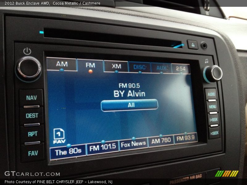 Cocoa Metallic / Cashmere 2012 Buick Enclave AWD