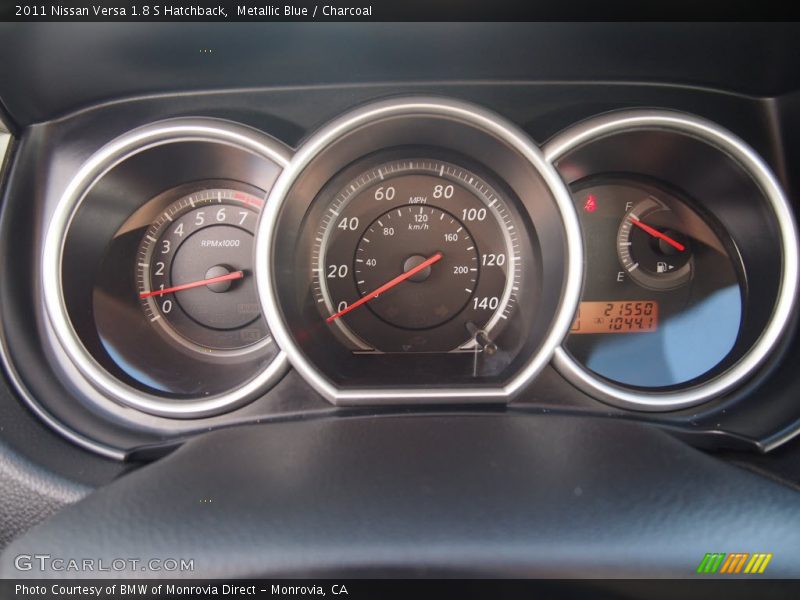 Metallic Blue / Charcoal 2011 Nissan Versa 1.8 S Hatchback