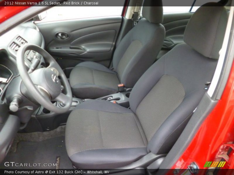 Red Brick / Charcoal 2012 Nissan Versa 1.6 SL Sedan