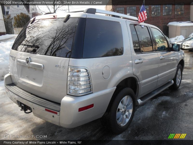 Silver Birch Metallic / Camel 2006 Mercury Mountaineer Premier AWD