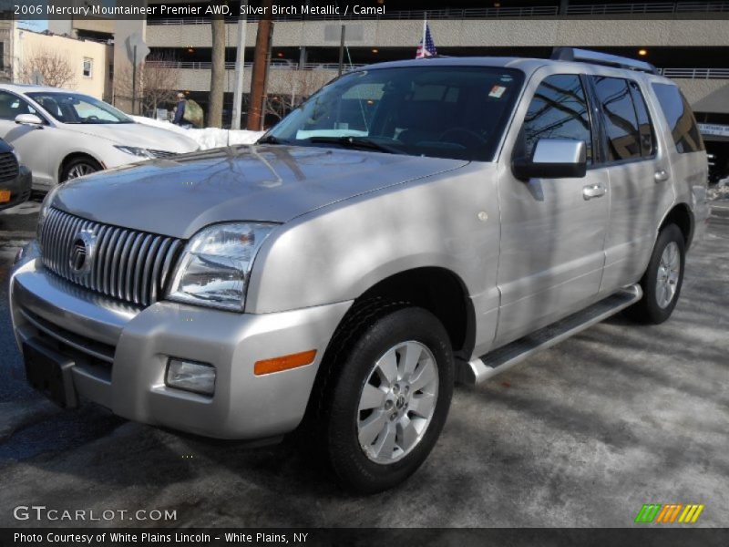 Silver Birch Metallic / Camel 2006 Mercury Mountaineer Premier AWD