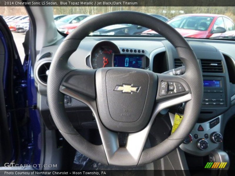 Blue Topaz Metallic / Jet Black/Dark Titanium 2014 Chevrolet Sonic LS Sedan