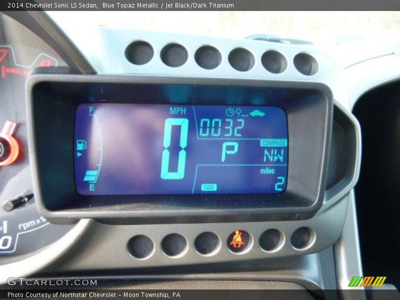 Blue Topaz Metallic / Jet Black/Dark Titanium 2014 Chevrolet Sonic LS Sedan