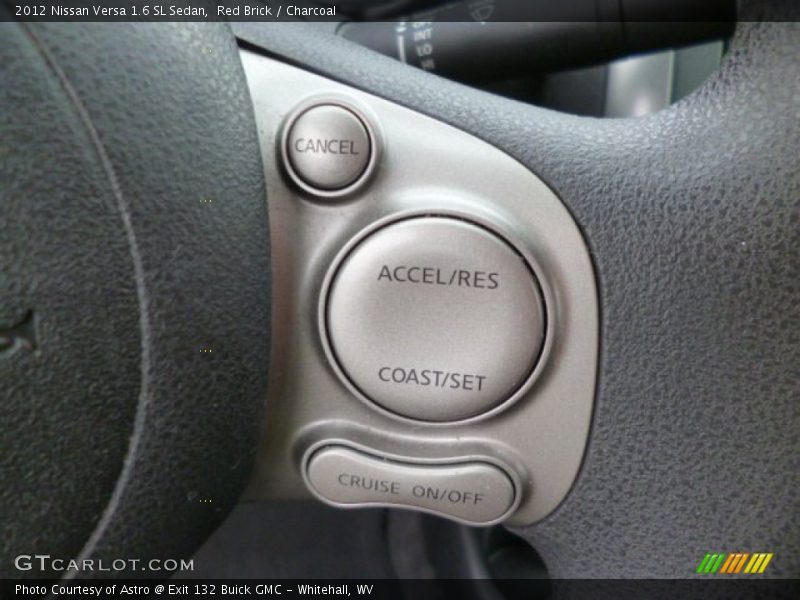 Red Brick / Charcoal 2012 Nissan Versa 1.6 SL Sedan