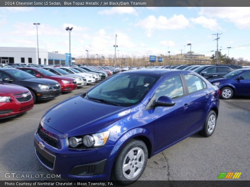 Blue Topaz Metallic / Jet Black/Dark Titanium 2014 Chevrolet Sonic LS Sedan