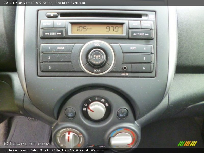 Red Brick / Charcoal 2012 Nissan Versa 1.6 SL Sedan