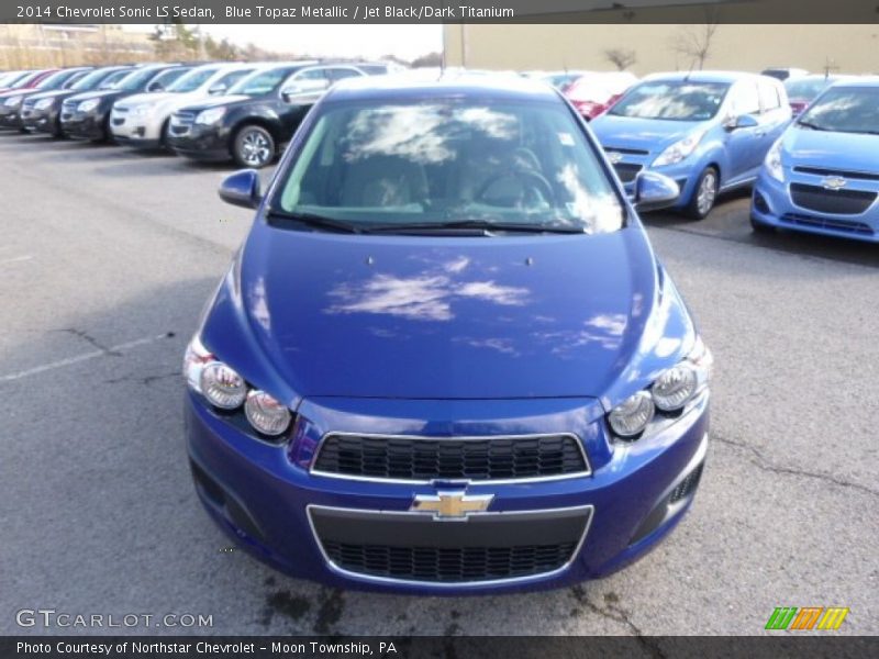 Blue Topaz Metallic / Jet Black/Dark Titanium 2014 Chevrolet Sonic LS Sedan