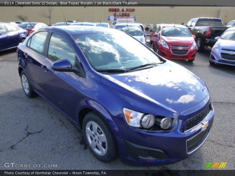Blue Topaz Metallic / Jet Black/Dark Titanium 2014 Chevrolet Sonic LS Sedan