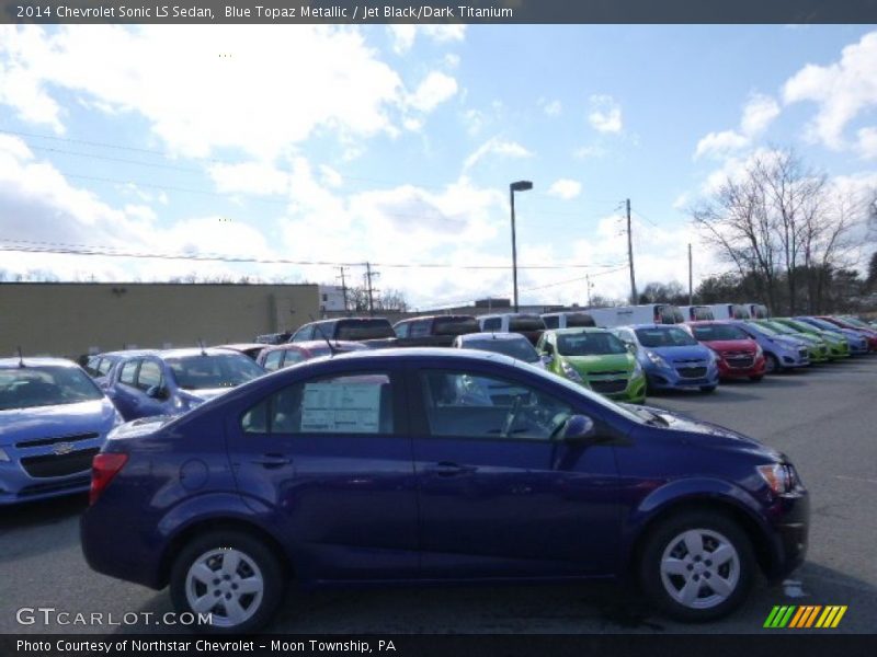 Blue Topaz Metallic / Jet Black/Dark Titanium 2014 Chevrolet Sonic LS Sedan