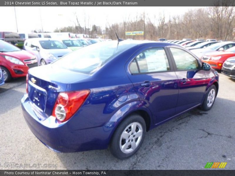 Blue Topaz Metallic / Jet Black/Dark Titanium 2014 Chevrolet Sonic LS Sedan