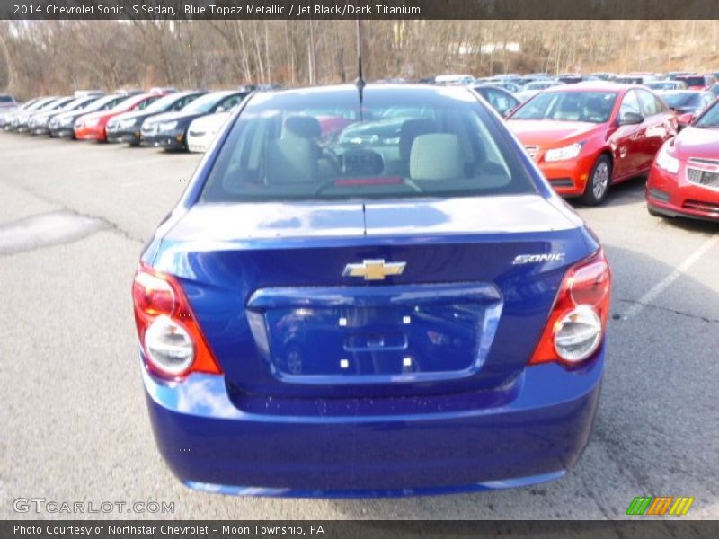 Blue Topaz Metallic / Jet Black/Dark Titanium 2014 Chevrolet Sonic LS Sedan