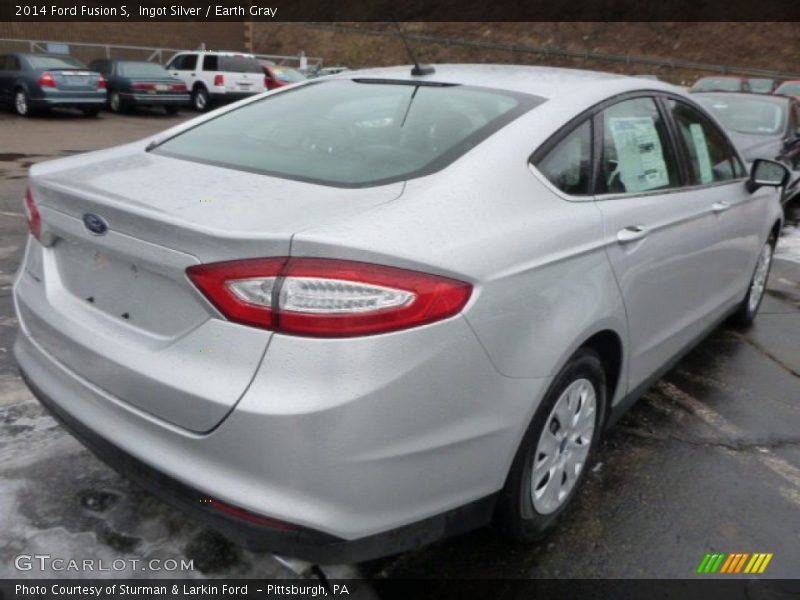 Ingot Silver / Earth Gray 2014 Ford Fusion S