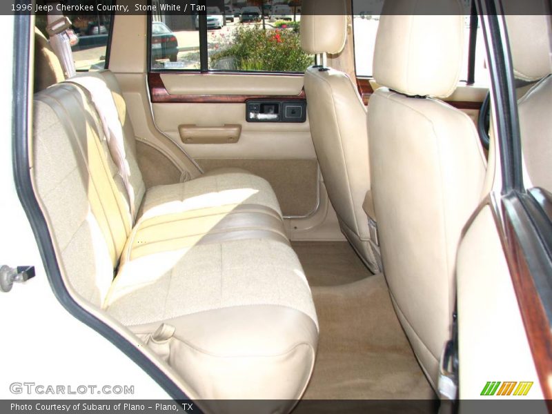 Stone White / Tan 1996 Jeep Cherokee Country