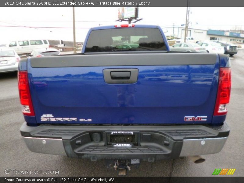Heritage Blue Metallic / Ebony 2013 GMC Sierra 2500HD SLE Extended Cab 4x4