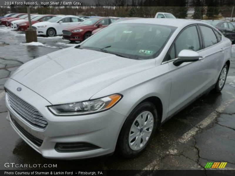 Ingot Silver / Earth Gray 2014 Ford Fusion S