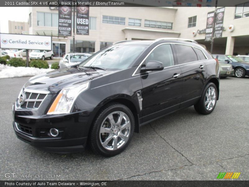 Black Ice Metallic / Ebony/Titanium 2011 Cadillac SRX 4 V6 AWD