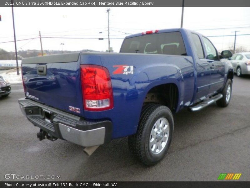 Heritage Blue Metallic / Ebony 2013 GMC Sierra 2500HD SLE Extended Cab 4x4