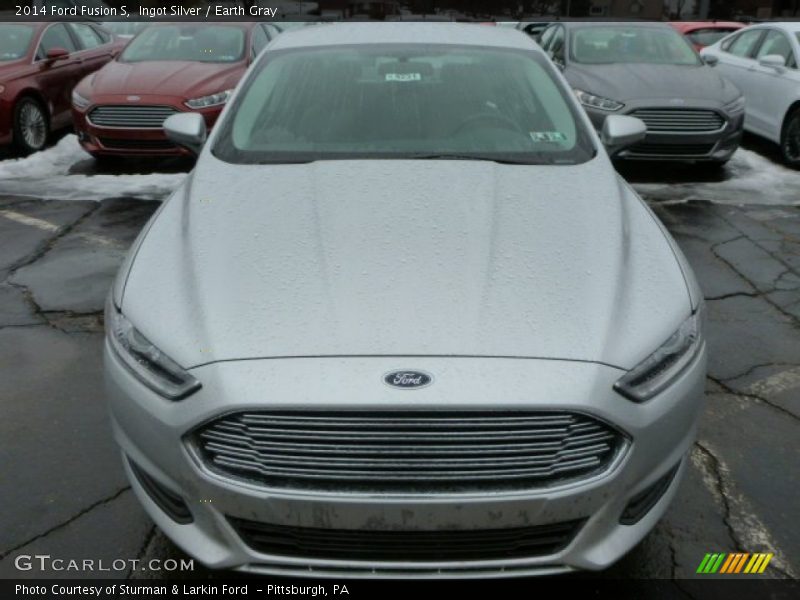 Ingot Silver / Earth Gray 2014 Ford Fusion S