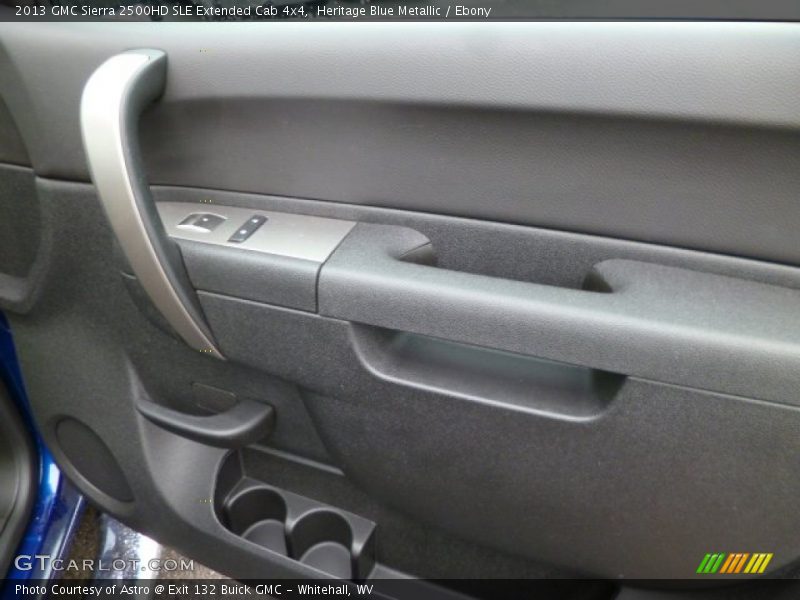 Heritage Blue Metallic / Ebony 2013 GMC Sierra 2500HD SLE Extended Cab 4x4
