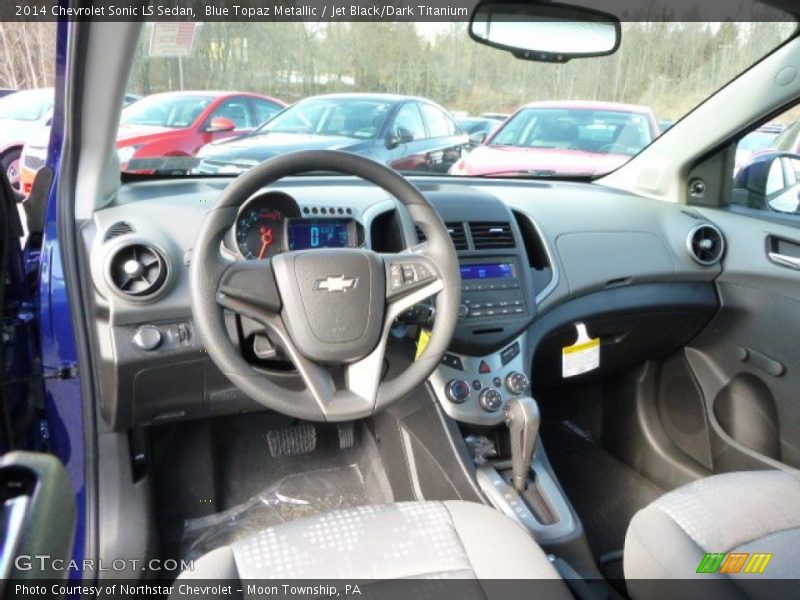Blue Topaz Metallic / Jet Black/Dark Titanium 2014 Chevrolet Sonic LS Sedan