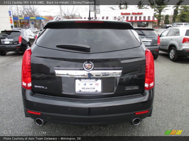 Black Ice Metallic / Ebony/Titanium 2011 Cadillac SRX 4 V6 AWD