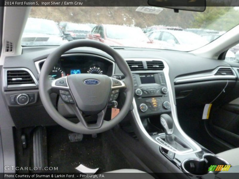 Ingot Silver / Earth Gray 2014 Ford Fusion S