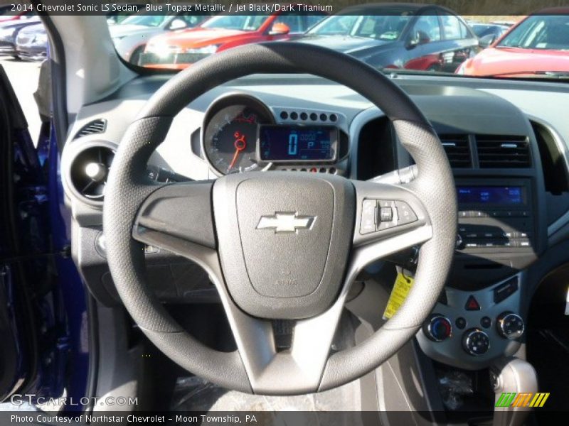 Blue Topaz Metallic / Jet Black/Dark Titanium 2014 Chevrolet Sonic LS Sedan