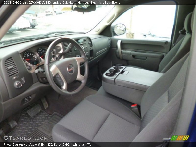 Heritage Blue Metallic / Ebony 2013 GMC Sierra 2500HD SLE Extended Cab 4x4