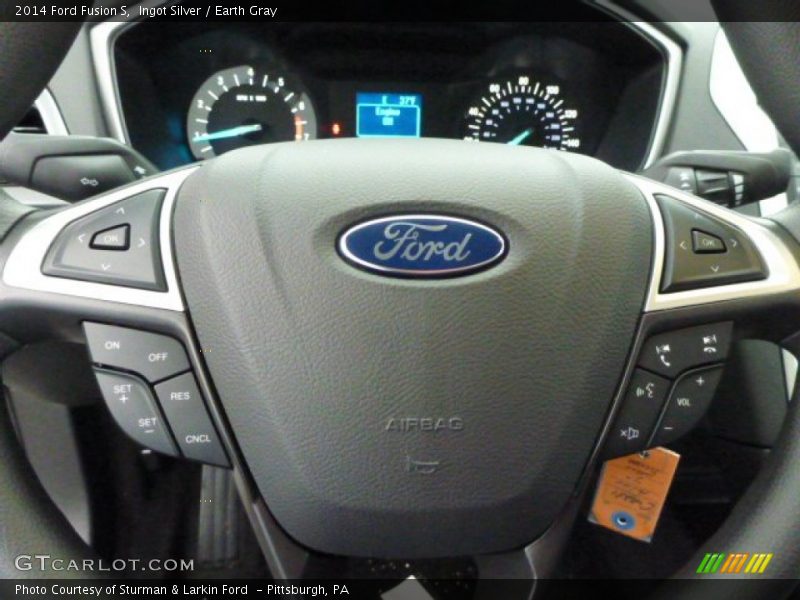 Ingot Silver / Earth Gray 2014 Ford Fusion S
