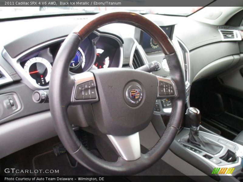 Black Ice Metallic / Ebony/Titanium 2011 Cadillac SRX 4 V6 AWD