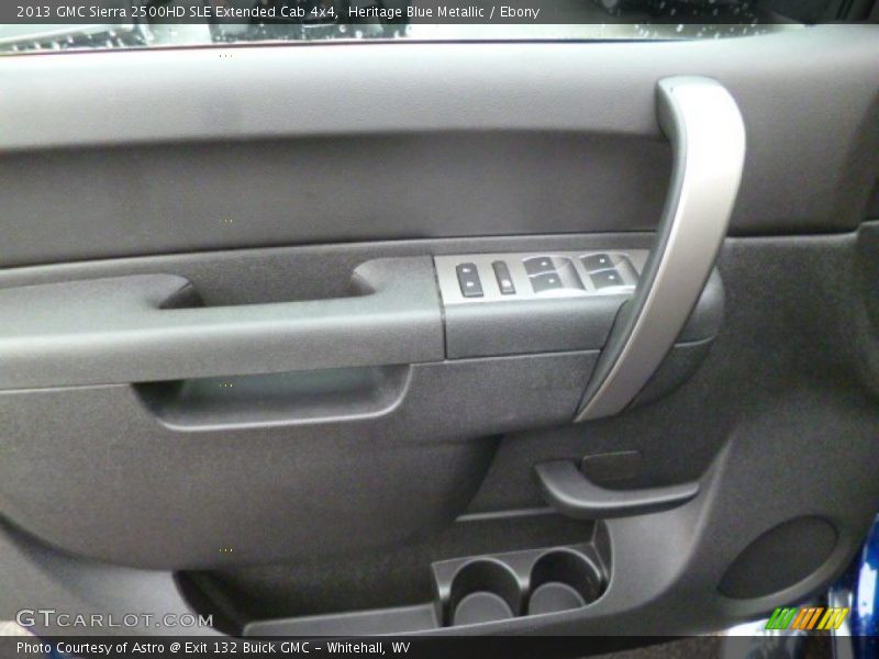Heritage Blue Metallic / Ebony 2013 GMC Sierra 2500HD SLE Extended Cab 4x4