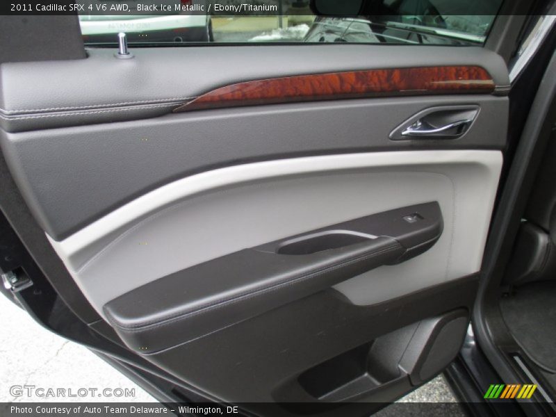 Black Ice Metallic / Ebony/Titanium 2011 Cadillac SRX 4 V6 AWD