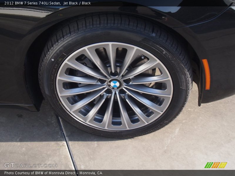 Jet Black / Black 2012 BMW 7 Series 740Li Sedan