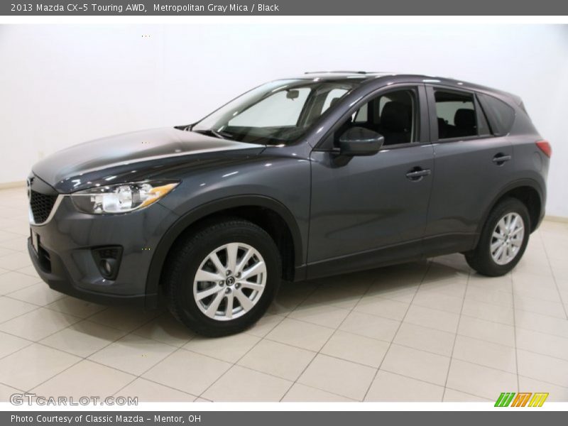 Metropolitan Gray Mica / Black 2013 Mazda CX-5 Touring AWD