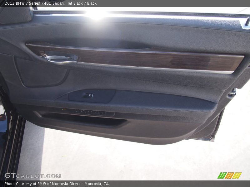 Jet Black / Black 2012 BMW 7 Series 740Li Sedan
