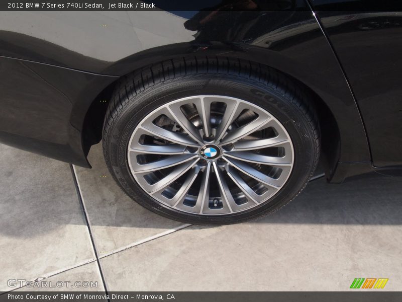 Jet Black / Black 2012 BMW 7 Series 740Li Sedan