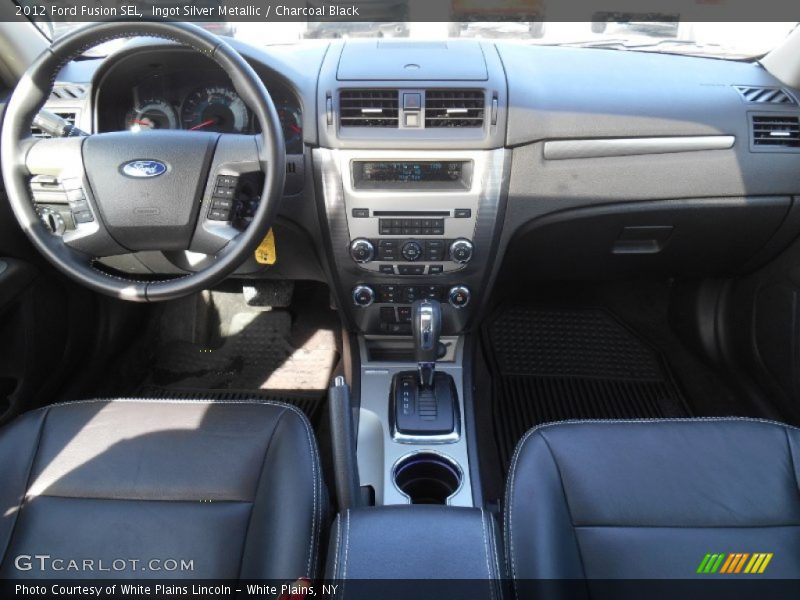 Ingot Silver Metallic / Charcoal Black 2012 Ford Fusion SEL