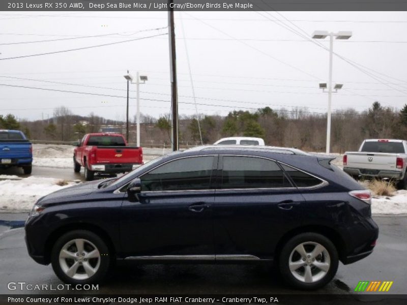 Deep Sea Blue Mica / Light Gray/Ebony Birds Eye Maple 2013 Lexus RX 350 AWD