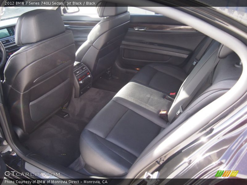 Jet Black / Black 2012 BMW 7 Series 740Li Sedan