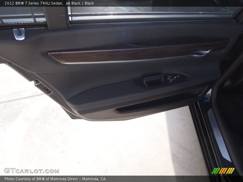 Jet Black / Black 2012 BMW 7 Series 740Li Sedan