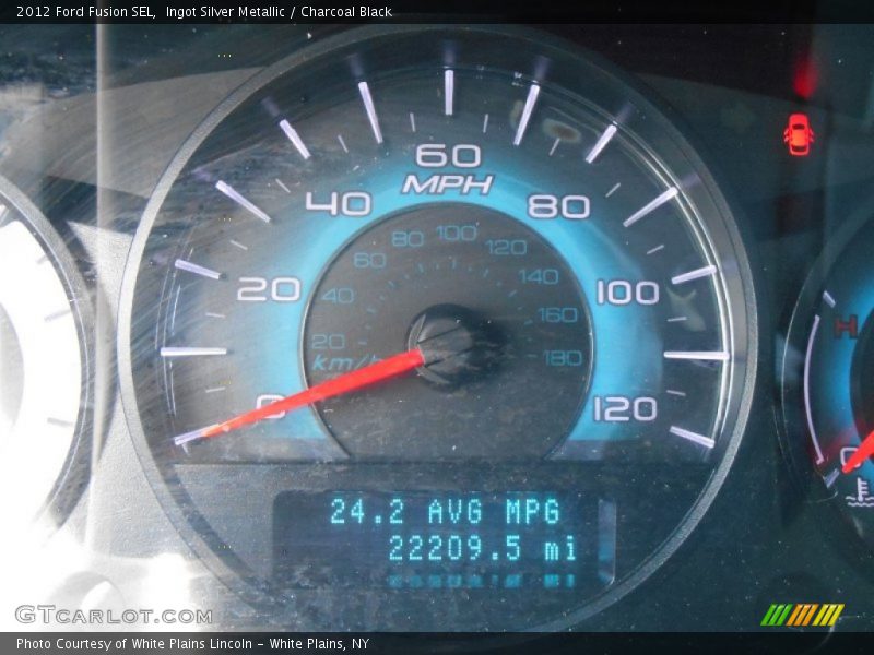Ingot Silver Metallic / Charcoal Black 2012 Ford Fusion SEL