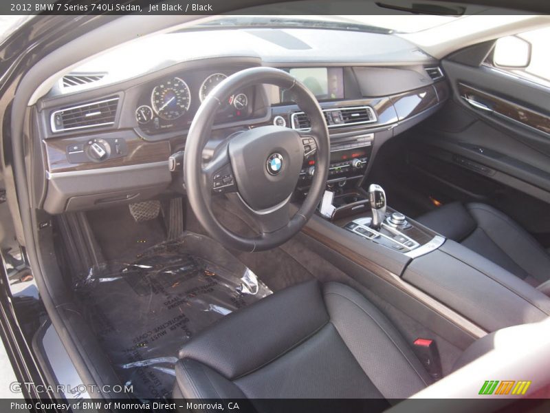 Jet Black / Black 2012 BMW 7 Series 740Li Sedan
