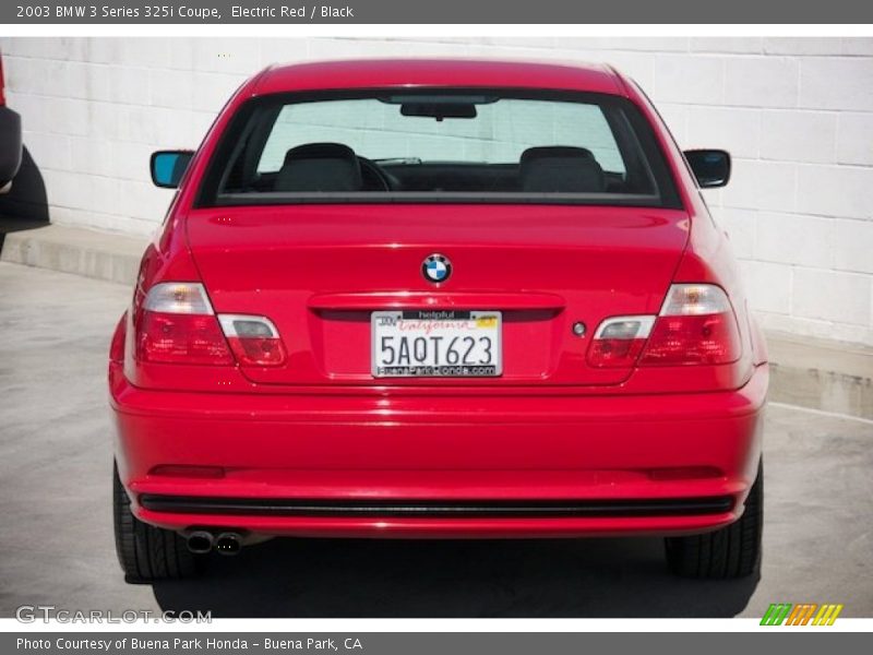 Electric Red / Black 2003 BMW 3 Series 325i Coupe