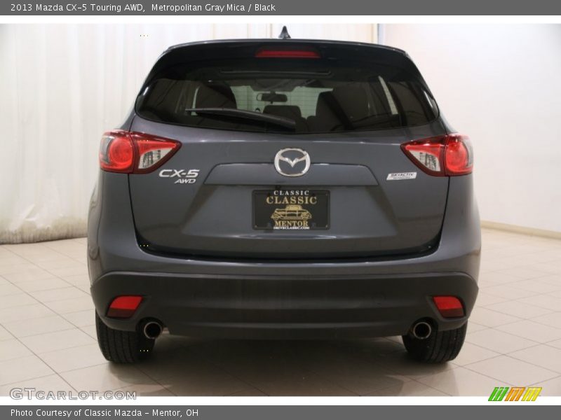 Metropolitan Gray Mica / Black 2013 Mazda CX-5 Touring AWD