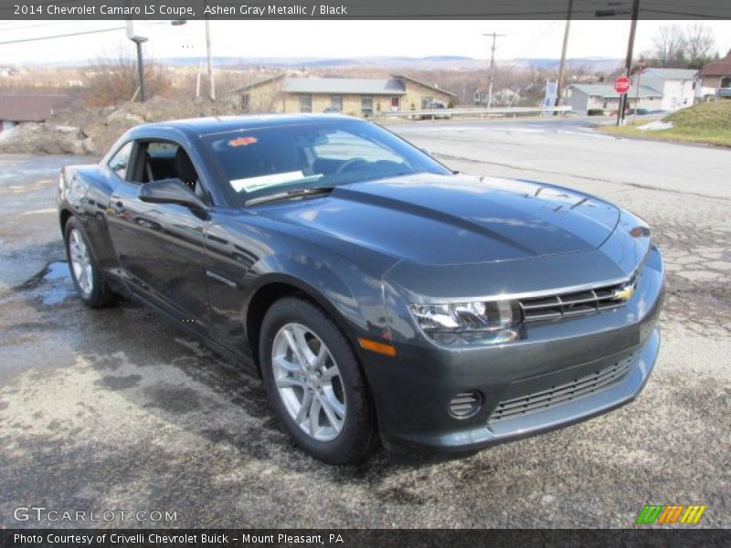 Ashen Gray Metallic / Black 2014 Chevrolet Camaro LS Coupe
