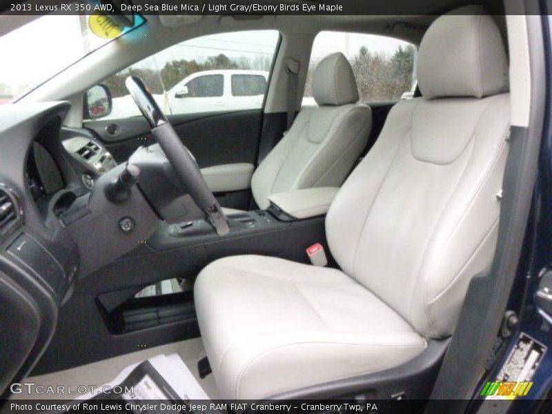 Deep Sea Blue Mica / Light Gray/Ebony Birds Eye Maple 2013 Lexus RX 350 AWD